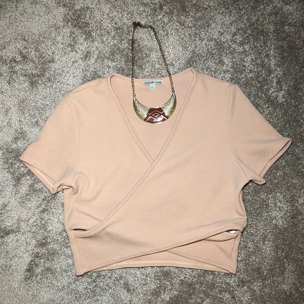Blush crop-top NWT